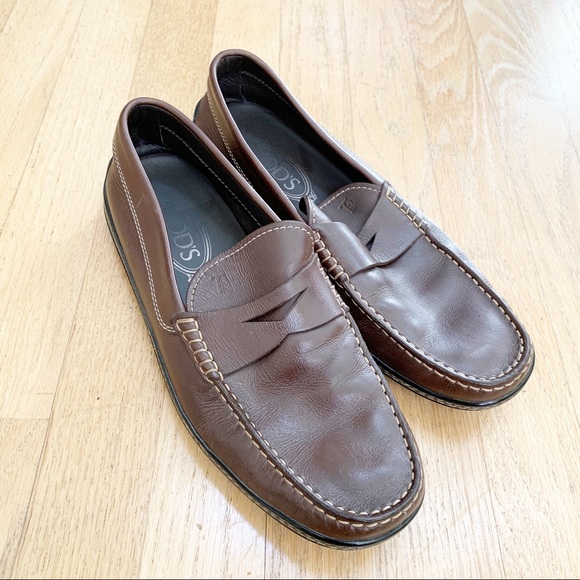 Tod's Shoes | Tods Leather Driving Loafers Mens Shoes 6 | Color: Brown | Size: 6 | On_Style's Closet